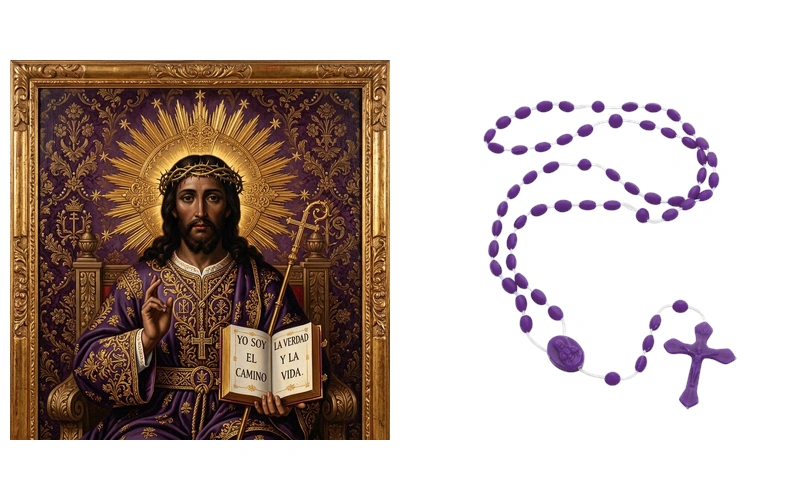 Señor de los Milagros y Rosario Morado